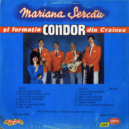 Mariana Șercău - Mariana Șercău Și Formația Condor Din Craiova, (Disc Vinil) [1]