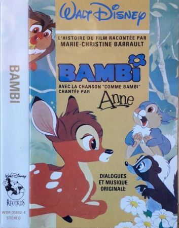 Casete audio - Marie-Christine Barrault - Bambi