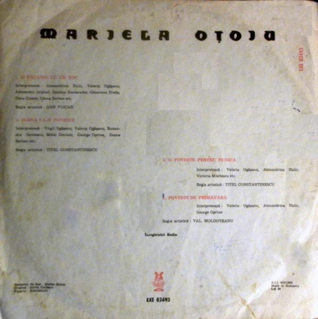 Mariela Oțoiu - Povestiri Pentru Cei Mici, (Disc Vinil) [1]