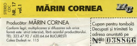 Mărin Cornea - Vol. 1 Hai La Ziua Lui Mărin (Caseta Audio) [1]