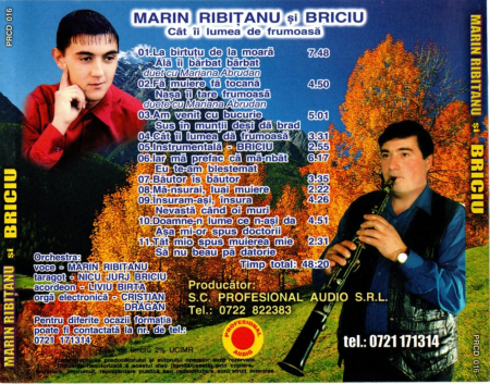 Marin Ribitanu si Briciu - Cat ii lumea de frumoasa, atata-i de dusmanoasa (CD) [1]