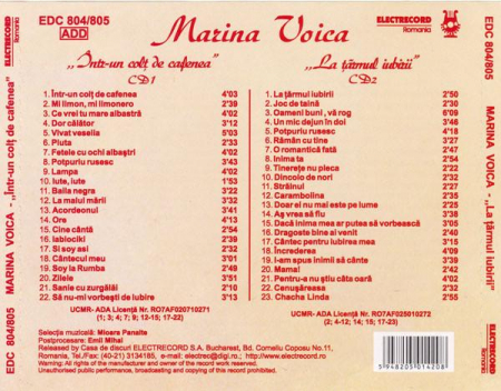 Marina Voica - A Fost Odată Ca Niciodată..., (CD) [1]