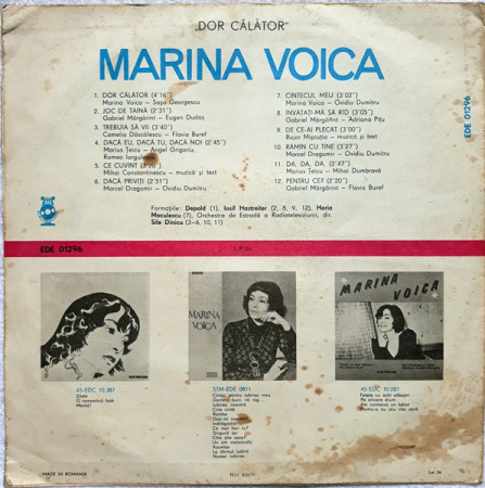 Marina Voica - Dor Călător, (Disc Vinil) [1]