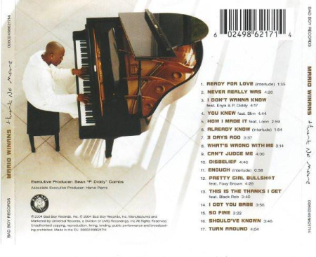Mario Winans - Hurt No More (CD) [1]