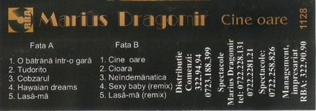 Marius Dragomir - Cine Oare , (Casetă Audio) [1]