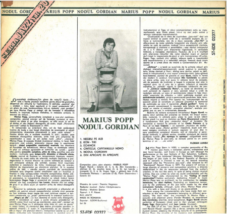 Marius Popp - Nodul Gordian, (Disc Vinil) [1]