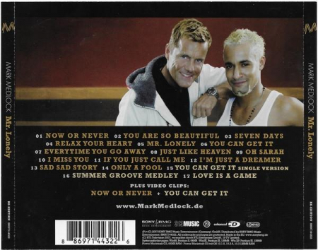 Mark Medlock - Mr. Lonely, (CD) [1]