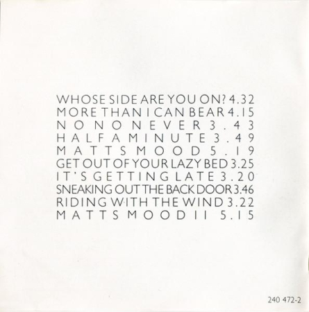 Matt Bianco - Whose Side Are You On (CD) [1]