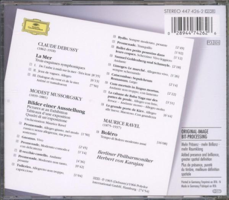 Maurice Ravel - Ravel: Boléro · Debussy: La Mer · Mussorgsky/Ravel: Tableaux D'une Exposition (CD) [1]