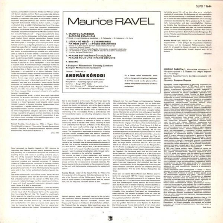 Maurice Ravel - Rhapsodie Espagnole - Ma Mere L'oye - Pavane - Bolero (Disc Vinil) [1]