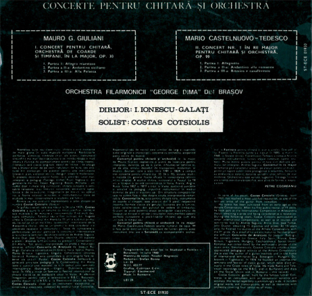 Mauro Giuliani - Concerte Pentru Chitară Și Orchestră, (Disc Vinil) [1]