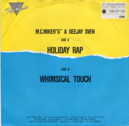 MC Miker G. & DJ Sven - Holiday Rap (Disc Vinil) [1]