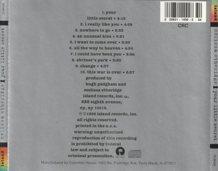 Melissa Etheridge - Your Little Secret [1]