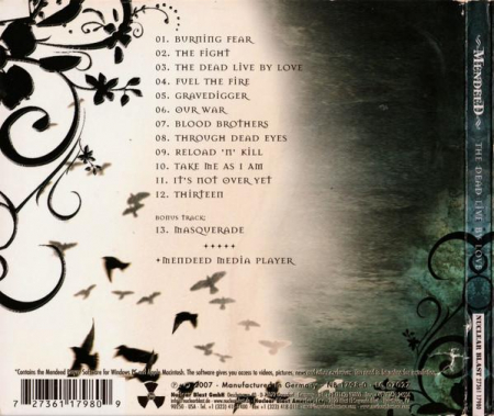 Mendeed - The Dead Live By Love, (CD) [1]