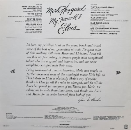 Merle Haggard - My Farewell To Elvis [1]