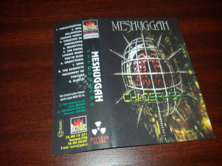 Casete audio - Meshuggah – Chaosphere (CASETA)