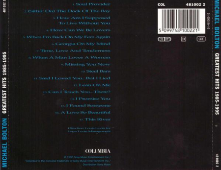 Michael Bolton - Greatest Hits (1985 - 1995) (CD) [1]