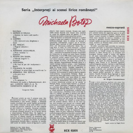 Michaela Botez - Arii Din Opere, (Disc Vinil) [1]