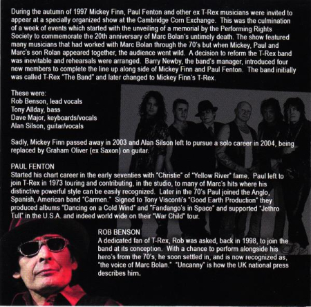 Mickey Finn's T-Rex - A Celebration Of Marc & Mickey (CD) [1]