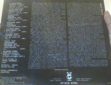 Mihaela Agachi - The Enjoyment Of Opera = Arii Din Opere, (Disc Vinil) [1]