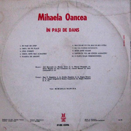 Mihaela Oancea - În Pași De Dans, (Disc Vinil) [1]