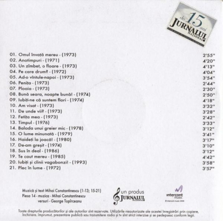Mihai Constantinescu - Mihai Constantinescu, (CD) [1]