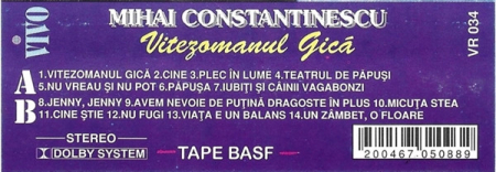 Mihai Constantinescu - Vitezomanul Gică , (Casetă Audio) [1]