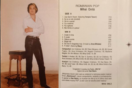 Mihai Onila - Romanian Pop , (Casetă Audio) [1]