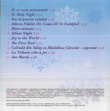 Mihai Trăistariu - De Crăciun, (CD) [1]