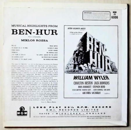Miklós Rózsa - Ben-Hur (Disc Vinil) [1]