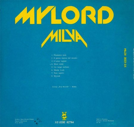 Milva - Mylord, (Disc Vinil) [1]