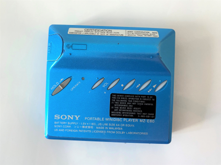 MiniDisc player Sony MZ-E60 Blue [1]
