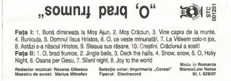 Minisong - O, Brad Frumos (Caseta Audio) [1]