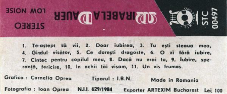 Mirabela Dauer - Te-aștept Să Vii, (Casetă Audio) [1]