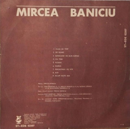 Mircea Baniciu – Ploaia (VINIL) [1]