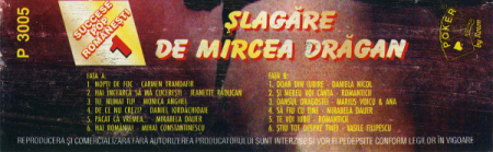 Mircea Drăgan - Șlagăre De Mircea Drăgan (Succese Pop Românești 1) , (Casetă Audio) [1]