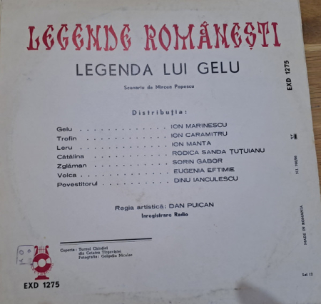 Mircea Popescu – Legenda Lui Gelu (DISC VINIL) [1]