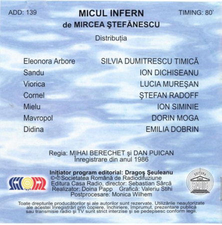 Mircea Ștefănescu – Micul Infern (CD) [1]