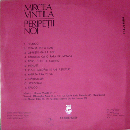 Mircea Vintilă – Peripeții Noi (VINIL) [1]