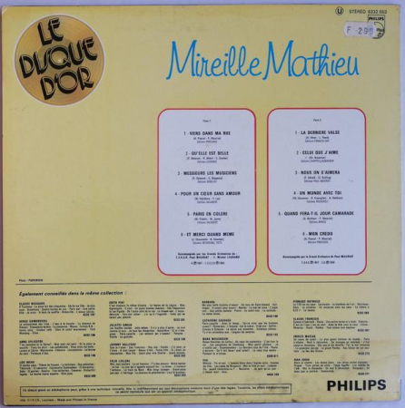 Mireille Mathieu - Le Disque D'or (Disc Vinil) [1]
