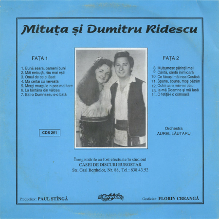 Mituța* și Dumitru Ridescu – Să Petrecem Împreună! (VINIL) [1]