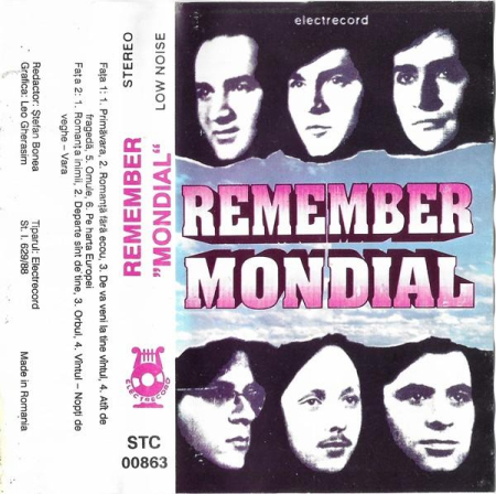 Casete audio - Mondial  - Remember Mondial (Caseta Audio)