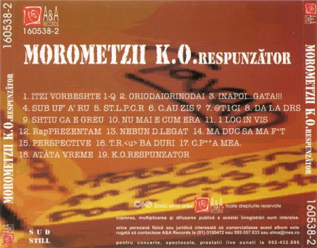 Morometzii - K.O.respunzător , (CD) [1]