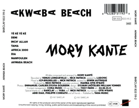 Mory Kanté - Akwaba Beach (CD) [1]