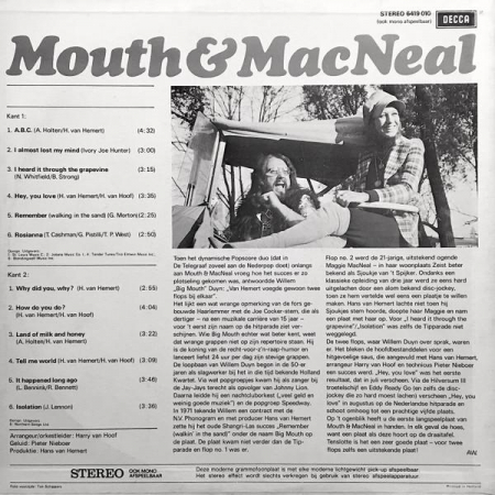 Mouth & MacNeal - Mouth & MacNeal, (Disc Vinil) [1]