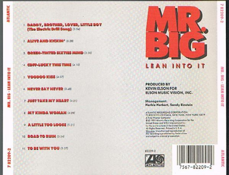 Mr. Big - Lean Into It (CD) [1]