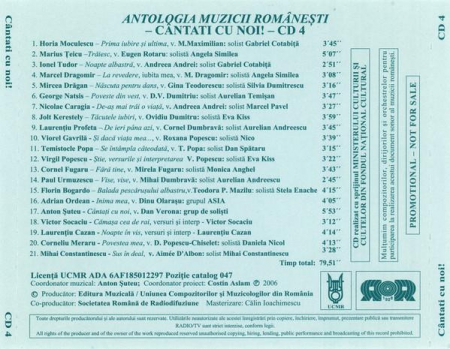 Muzică Ușoară Românească 4 Romanian Pop Music (Cântati Cu Noi! - CD 4), (CD) [1]