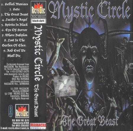 Casete audio - Mystic Circle – The Great Beast (Casetă Audio)