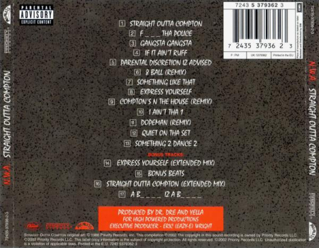 N.W.A. - Straight Outta Compton (CD) [1]