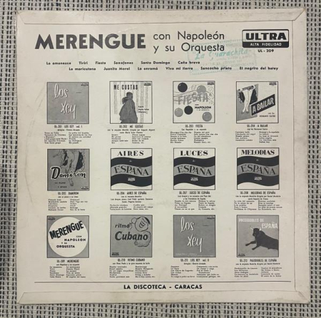 Napoleón Y Su Orquesta - Merengue Con Napoleón Y Su Orquesta (Disc Vinil) [1]